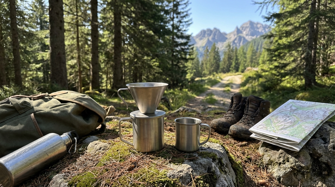 découvrez quelle cafetière choisir pour la randonnée afin de profiter d'un bon café sans alourdir inutilement votre sac à dos.
